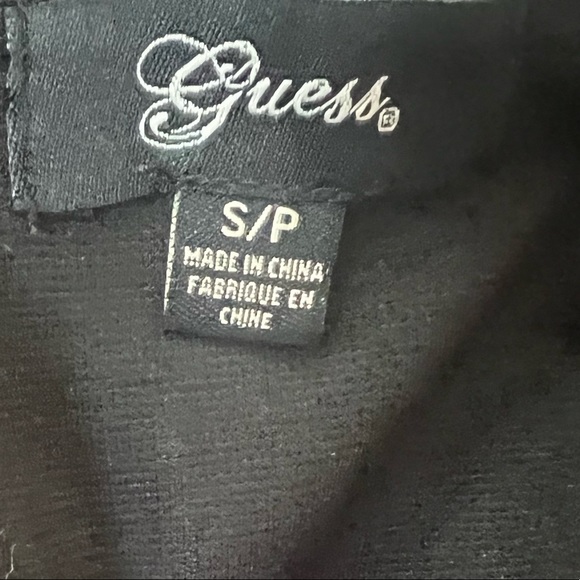 Guess Sparkle Black Deep V Neck Dress - Picture 5 of 7